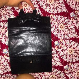 Gorgeous Black Pleather Wallet!